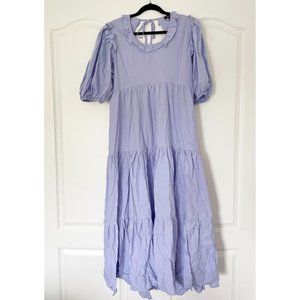 *New* Sister Jane Fondness Ruffle Midi Dress in Blue